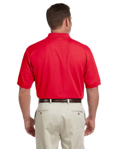 Men's Pima Piqué Short-Sleeve Polo L RED