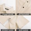 Mens Short Sleeve Button Down Shirts Casual Stylish Wrinkle-Free Untuckit Dress Shirt
