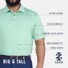 Men's Big and Tall Swingflex Elite Short Sleeve Golf Polo
