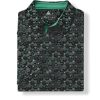 Men's Golf Shirts Short Sleeve Moisture Wicking Performance Print Patterns Casual Collared Golf Polo Shirt for Men