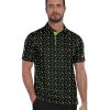 41fDRHNOHDL.jpg Men's Golf Polo Shirt Short Sleeve Performance Moisture Wicking Collared Print Shirt for Golf and Casual Wear