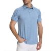 Mens Golf Shirt Moisture Wicking Quick-Dry Short Sleeve Casual Patriotic Polo Shirts for Men