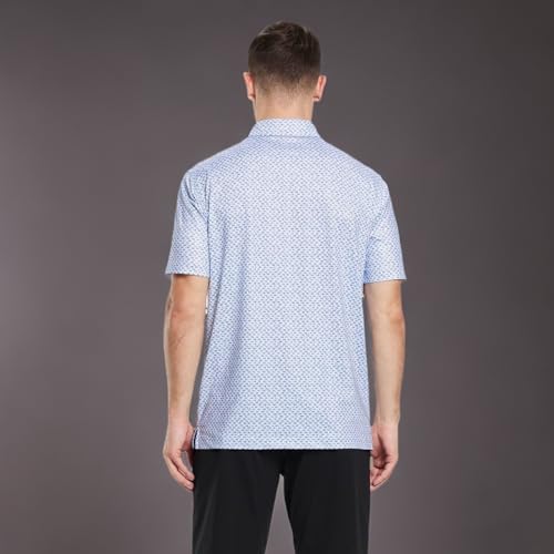41ga77zSYGL.jpg Mens Golf Shirts Short Sleeve Moisture Wicking Dry Fit Print Performance Athletic Casual Golf Polo Shirts for Men