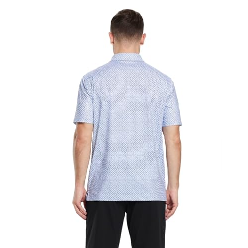 41iNAMpcUHL.jpg Mens Golf Shirts Short Sleeve Moisture Wicking Dry Fit Print Performance Athletic Casual Golf Polo Shirts for Men