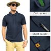 Mens Polo Shirt Short Sleeve Sports Tactical T-Shirt Athletic Golf Polos Daily Casual Stylish Collared Shirts for Men