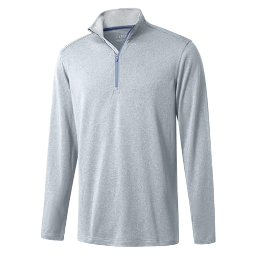 M MAELREG Quarter Zip Golf Pullover Men Dry Fit Long Sleeve Performance Wicking Mock Neck 1/4 Zip Pullover Mens Sweatshirt