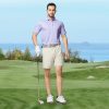 Mens Polo Shirts Short Sleeve Soft Lightweight Performance Dry Fit Jacquard Casual Collared Golf Polo Shirts for Men