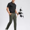 Men's Golf Shirt Short Sleeve Dry Fit Polo Moisture Wicking Print Collared Golf Shirts for Men Casual Lightweight