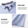 Men's Polo Shirts Short Sleeve Cotton Blend Moisture Wicking Dry Fit Performance Collared Golf Shirts for Men