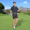 Golf Polo Shirts for Men Short Sleeve Dry Fit Solid Moisture Wicking Casual Performance Collared Mens Polo Shirts
