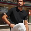 Polo Shirts for Men Short Sleeve Casual Knit Waffle Texture Polo Golf Shirt