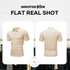 Mens Polo Shirts Short Sleeve V Neck Summer Polo T Shirts Casual Slim Fit Ribbed Textured Golf Shirts