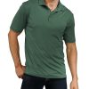 Golf Shirts for Men - Short Sleeve Performance Solid Moisture Wicking Polo Shirt