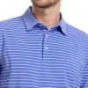 Golf Shirts for Men Moisture Wicking Striped Polo Performance Dry Fit Business Sports Mens Polo Shirts Short Sleeve