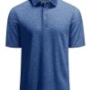 Men's Short Sleeve Polo Golf Shirts 3-Button Moisture Wicking Athletic T-Shirts Casual Collared Shirt