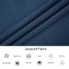 Mens Bubble Jacquard Polo Shirt Super Stretch Short Sleeve Polo Shirts for Men