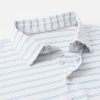 Mens Golf Shirts Short Sleeve Dry Fit Moisture Wicking Lightweight Sports Striped Polo T Shirts for Men