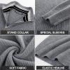 Men Quarter Zip Pullover Sweaters Casual Lightweight Knit Dress Sweater