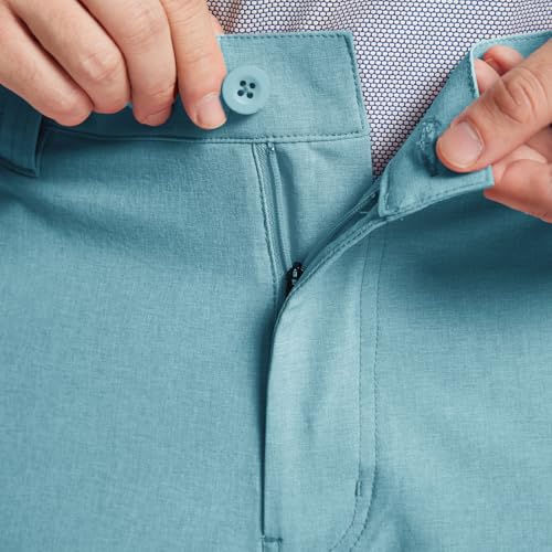 M MAELREG Golf Shorts Casual Quick Dry Lightweight Soft Flat Front Sports Business Pocket 9 inch Inseam Polo Shorts for Men