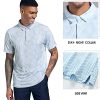 Golf Shirts for Men Dry Fit Performance Short Sleeve Print Moisture Wicking Polo Shirt