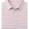 Mens Golf Shirts Dry Fit Moisture Wicking Performance Sports Short Sleeve Striped Collared Polo Shirts for Men