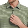 Golf Shirts for Men Moisture Wicking Striped Polo Performance Dry Fit Business Sports Mens Polo Shirts Short Sleeve