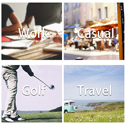 Men's Polo Shirts 3 Buttons Casual Work T Shirts Quick Dry Short Sleeve Golf Shirt Pique Jersey Outdoor Performance