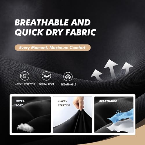 5 Pack Polo Shirts for Men - Quick Dry Moisture Wicking Performance Short Sleeve Mens Golf Shirts for Work Athletic