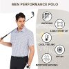 Premium Golf Shirts for Men Dry Fit Performance Polo Short Sleeve Collared Shirt